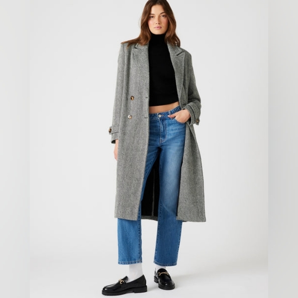 Steve Madden Jackets & Blazers - STEVE MADDEN [S] PRINCE COAT BLACK MULTI